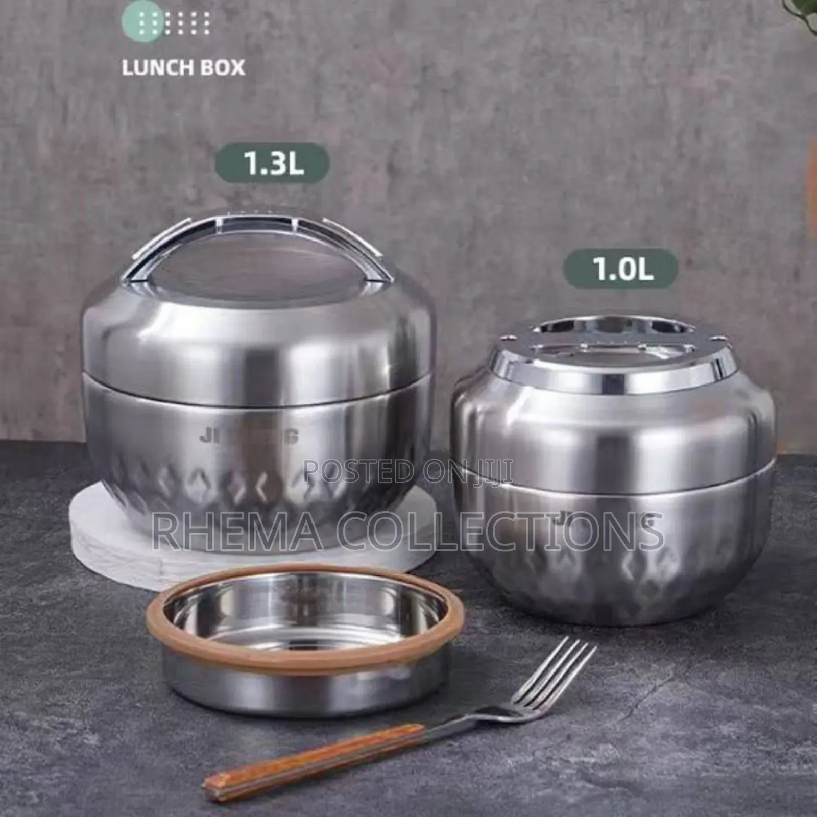 Handheld Ju Cheng Stainless Food Flask With Inner Plate