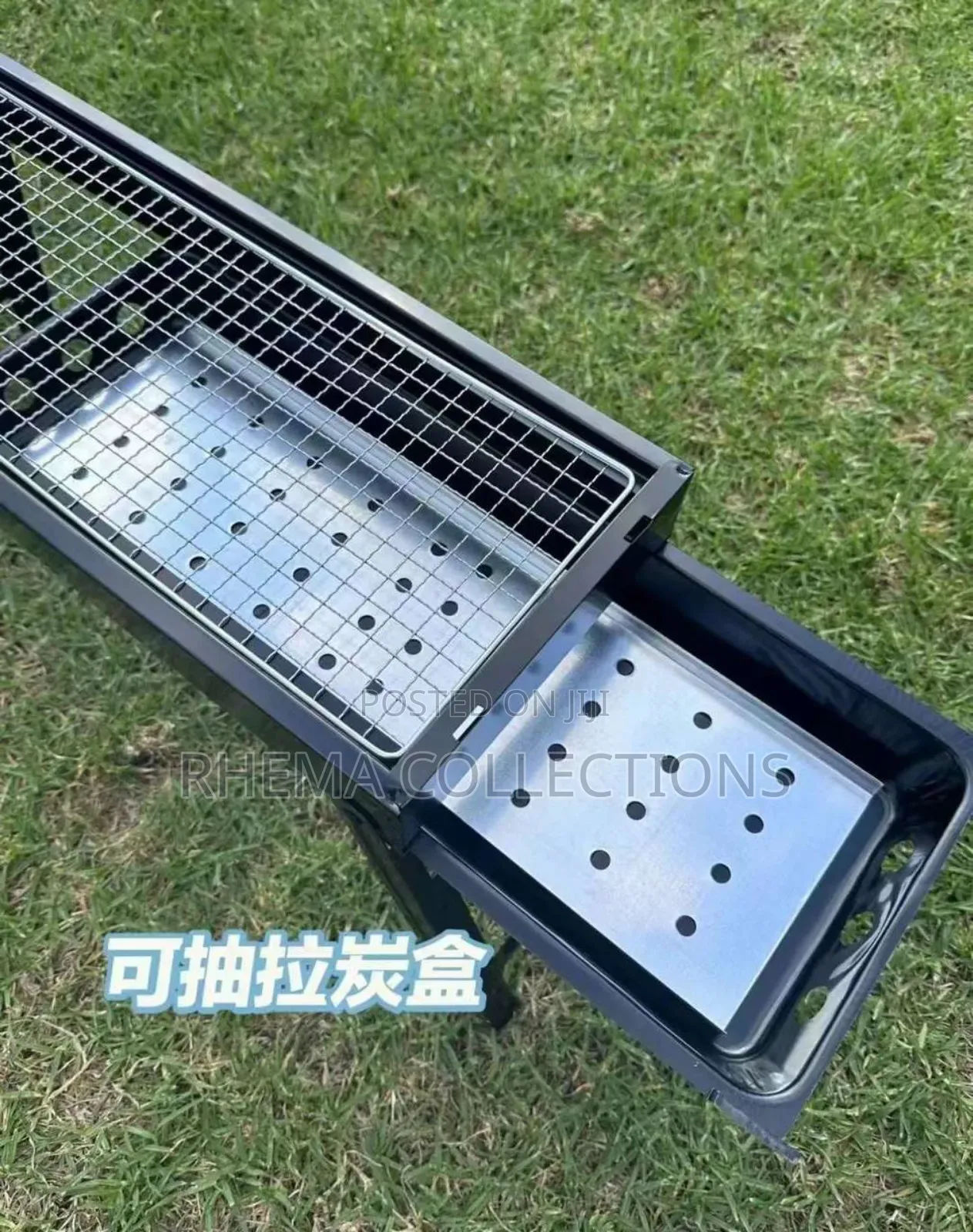 Charcoal Indoor/Outdoor Barbeque Grill With Drawer