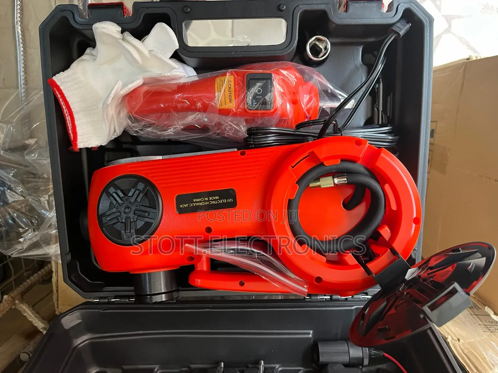 Electric Air Pump/Car Hydraulic Jack/Wrench (4 in 1) 5 Tones