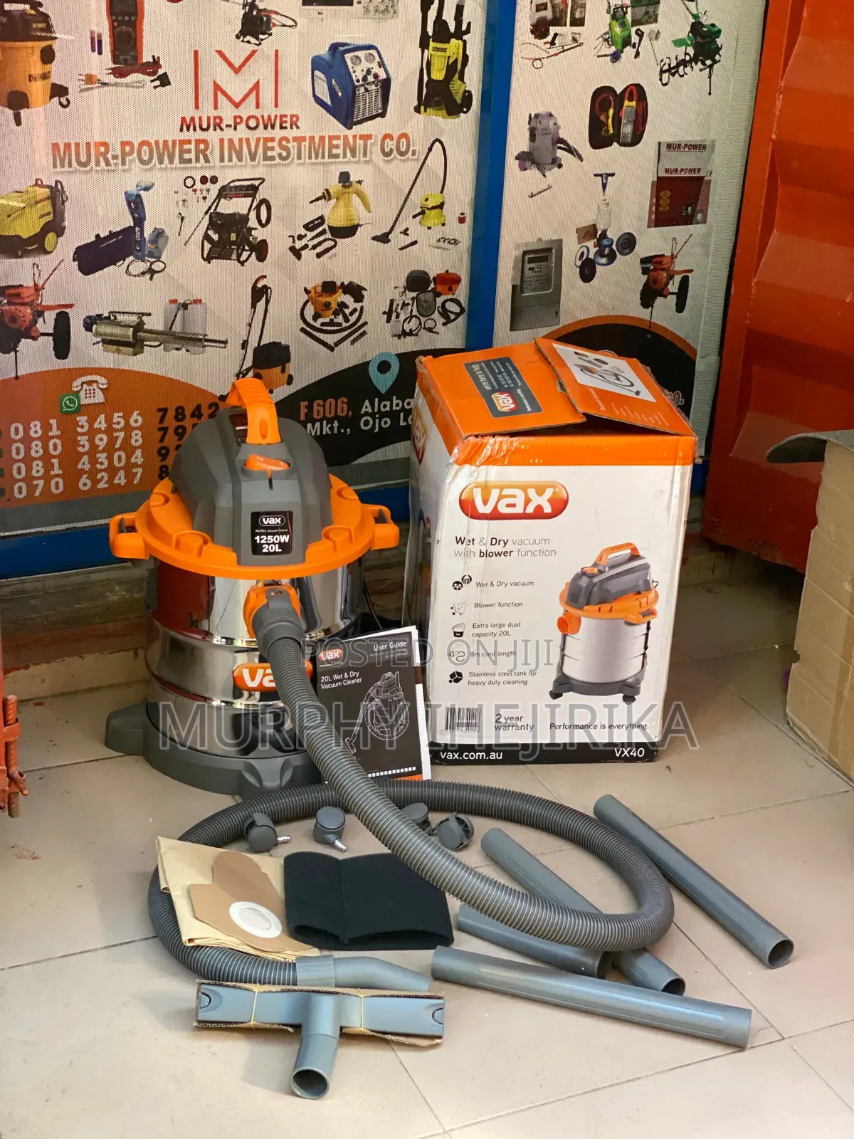 Vax VX40 Wet and Dry Vacuum Cleaner 
Heavy Duty