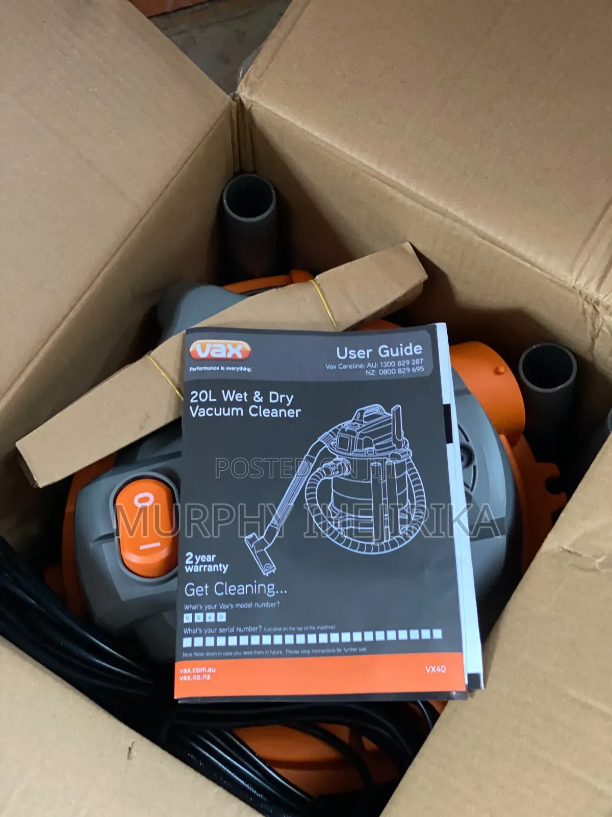Vax VX40 Wet and Dry Vacuum Cleaner 
Heavy Duty