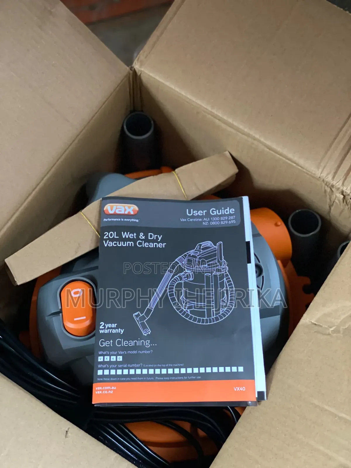Vax VX40 Wet and Dry Vacuum Cleaner 
Heavy Duty