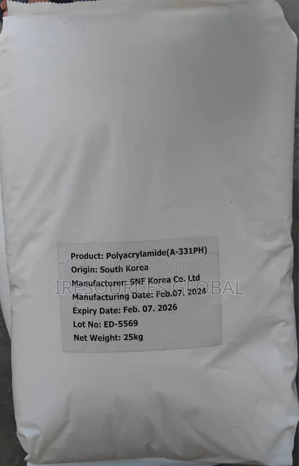 Polyacrylamide (Pam) Powder Ionic