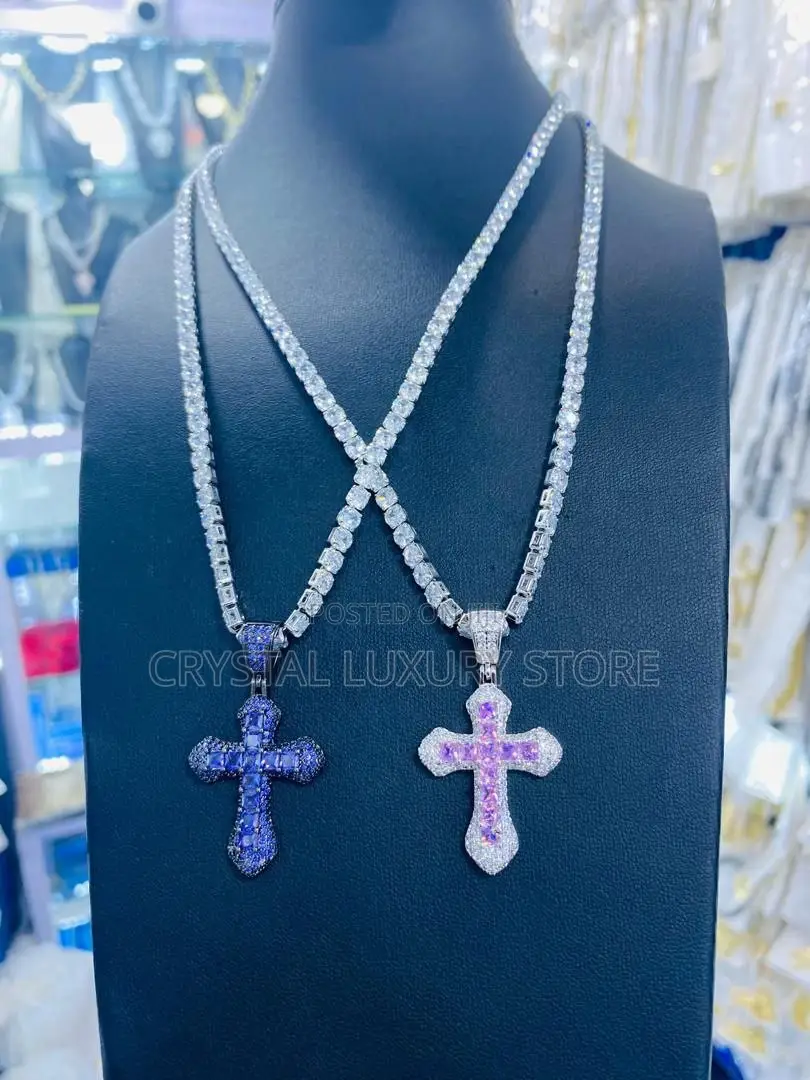 New Cubic Zirconia Quality Luxury Men Necklace