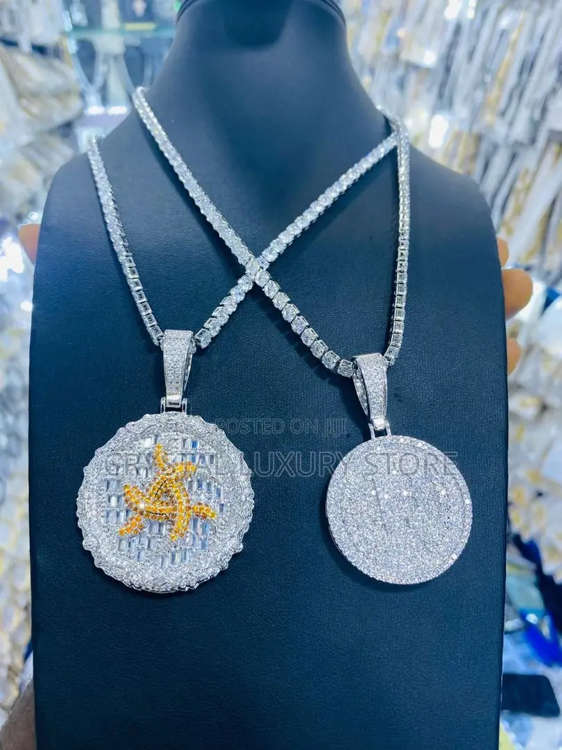 New Cubic Zirconia Quality Luxury Men Necklace