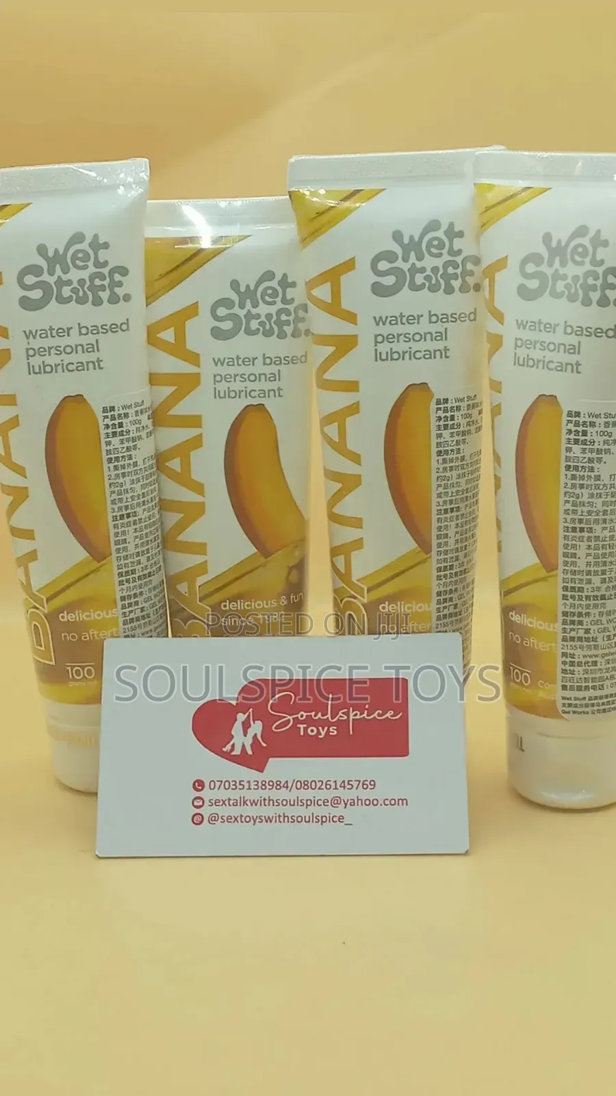 Wet Stuff Lubricant Banana Flavour