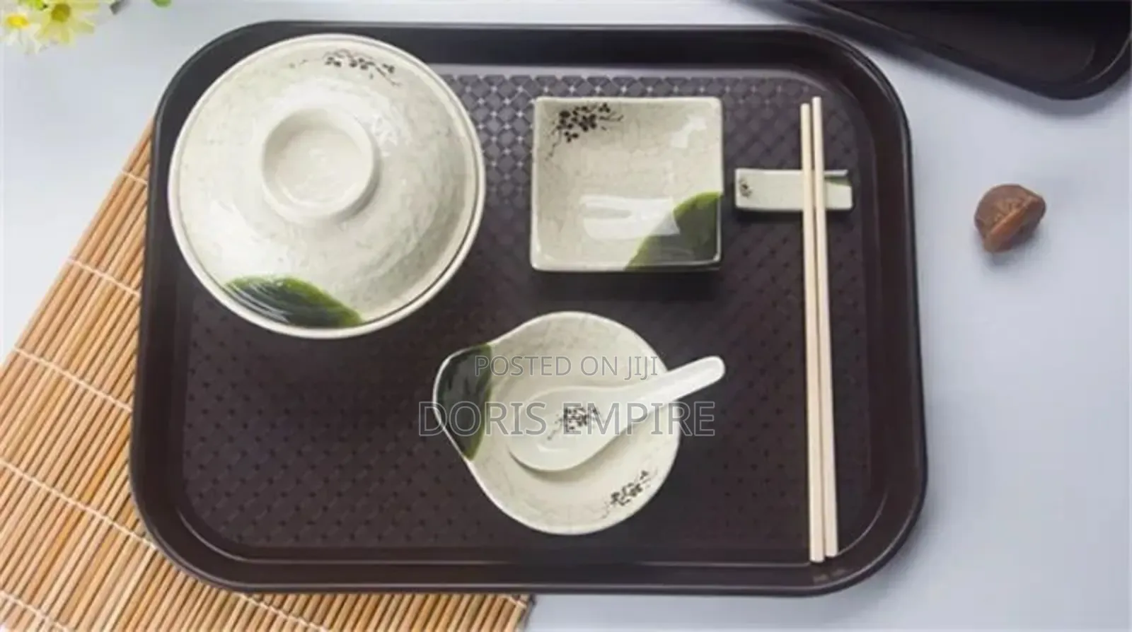 Antiskid Plastic Restaurant, Canteen Fast Food Serving Tray