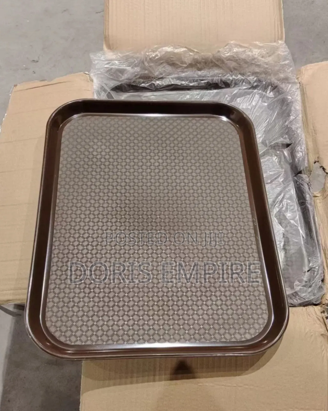 Antiskid Plastic Restaurant, Canteen Fast Food Serving Tray