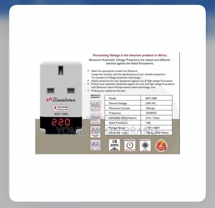Binatone Auto Voltage Protector Avp1000