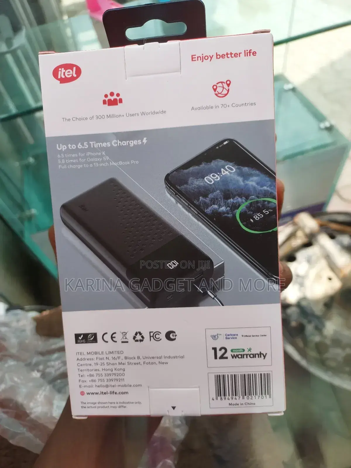 Itel 30000mah Power Bank 22.5w