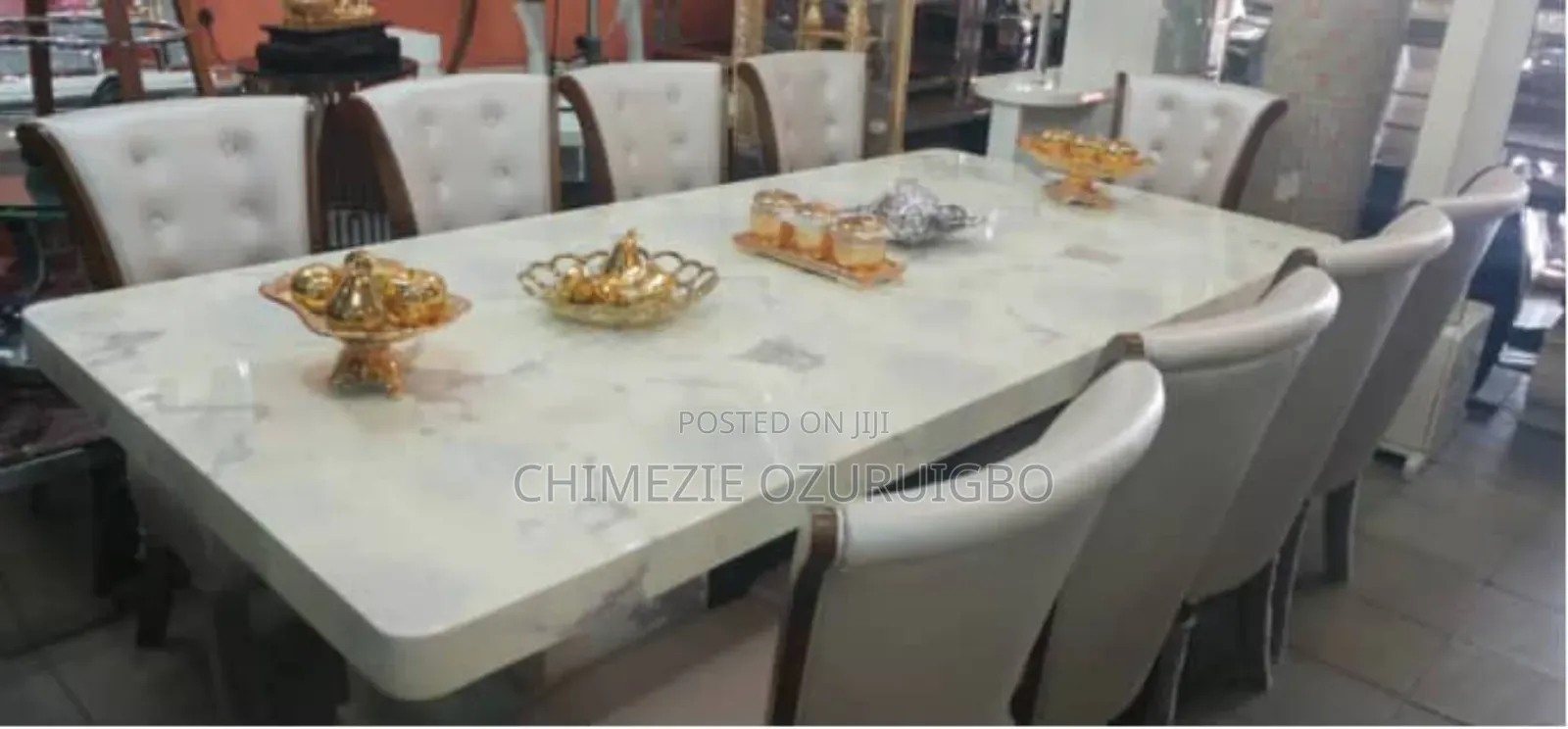 10 Seaters Marble Dinning Set