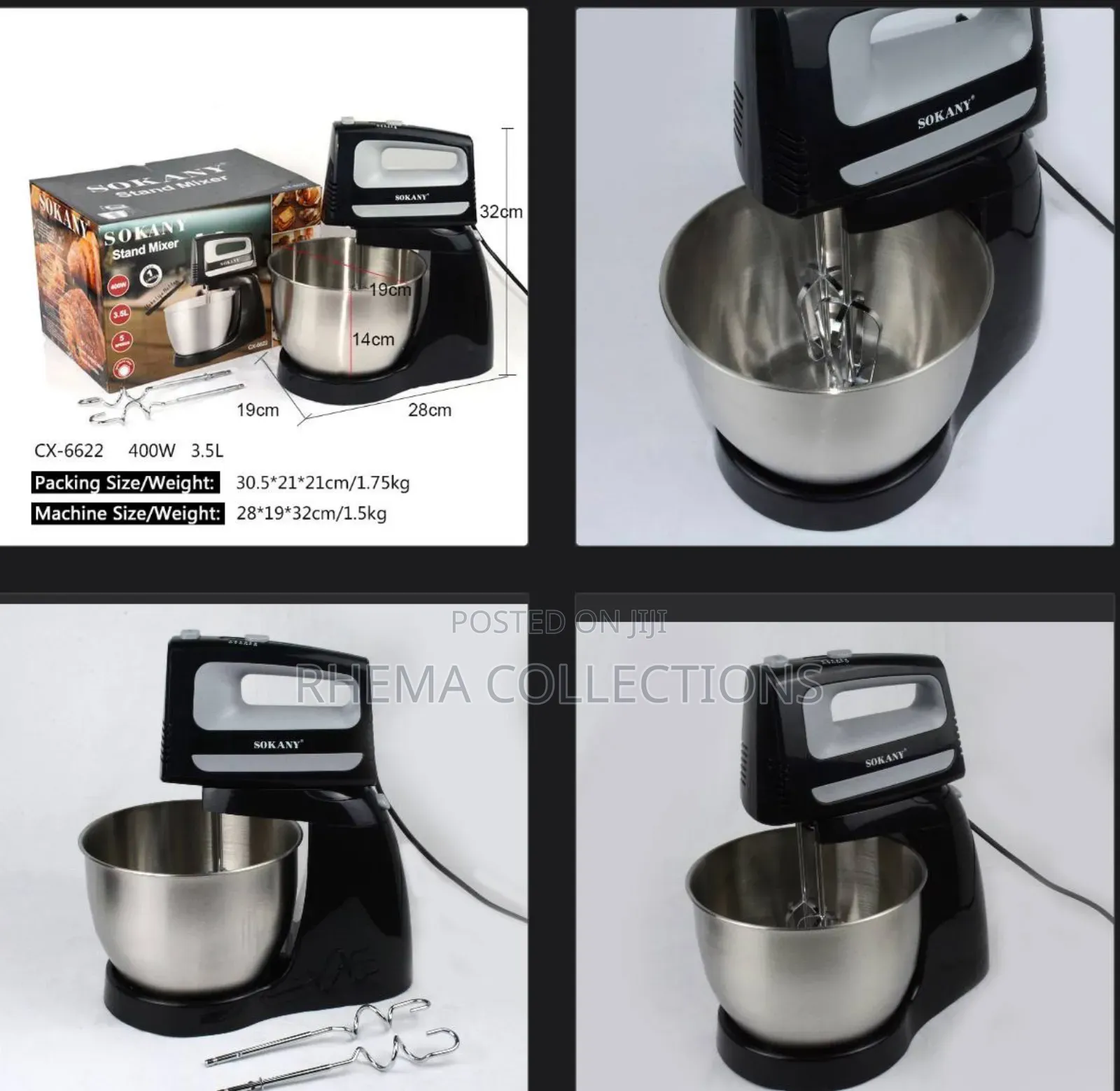Sokany 3.5l Stand Mixer (4000watt)