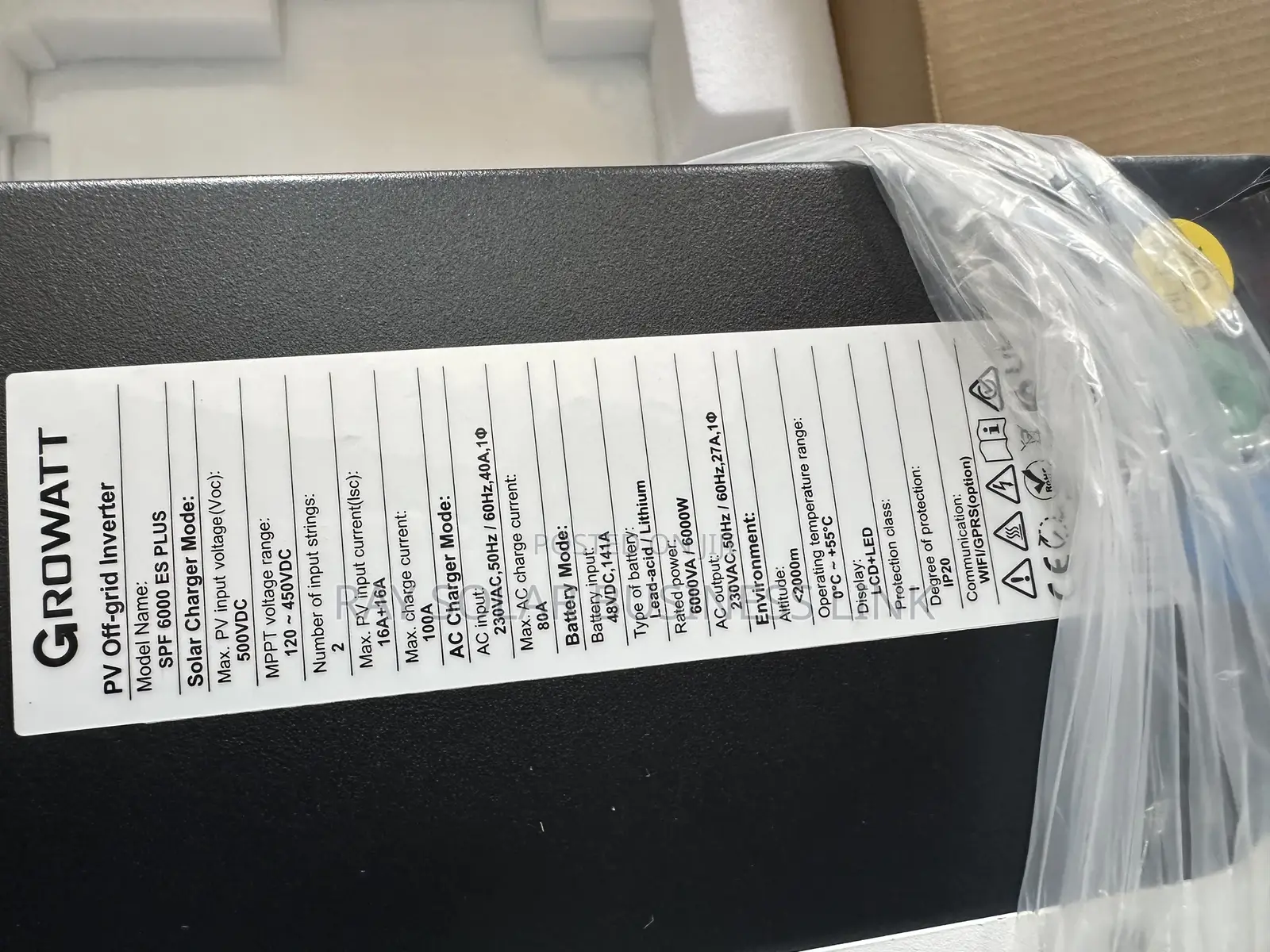 Growatts 6kv Hybrid Inverter With Wifi