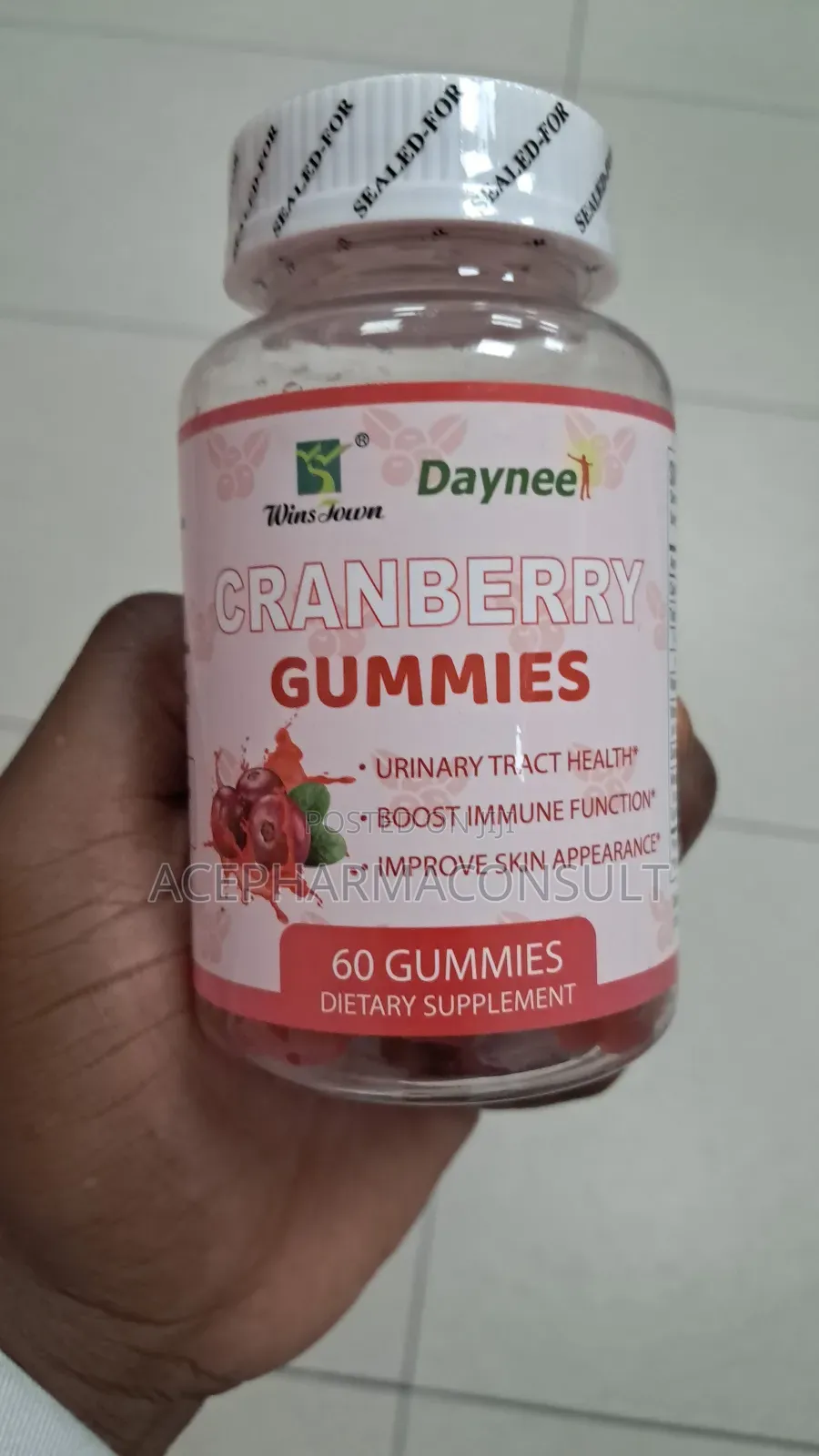 Cranberry Gummies to Help Urinary Tract Health