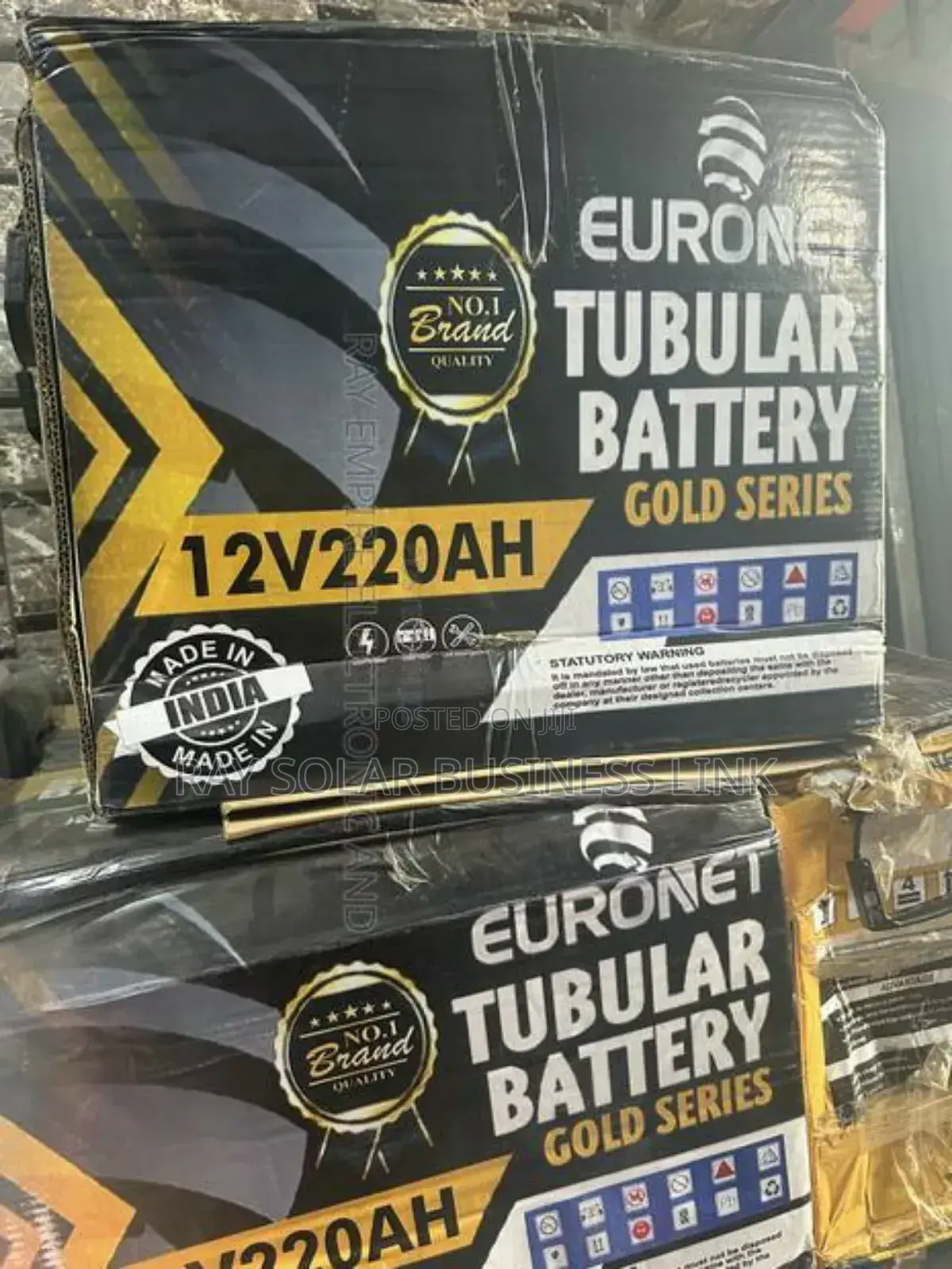 Euronet 220ah Tubular Battery