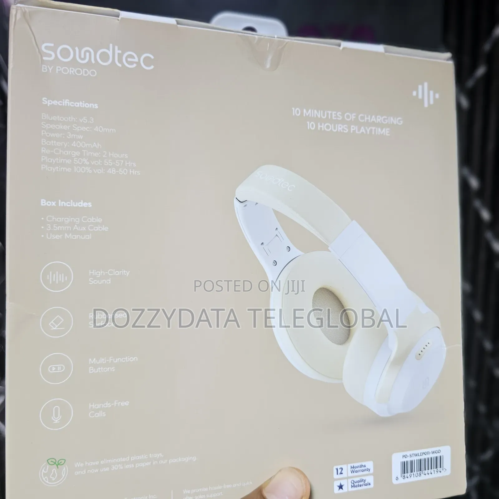 Soundtec by Porodo Eclipse Wireless Anc Headphone