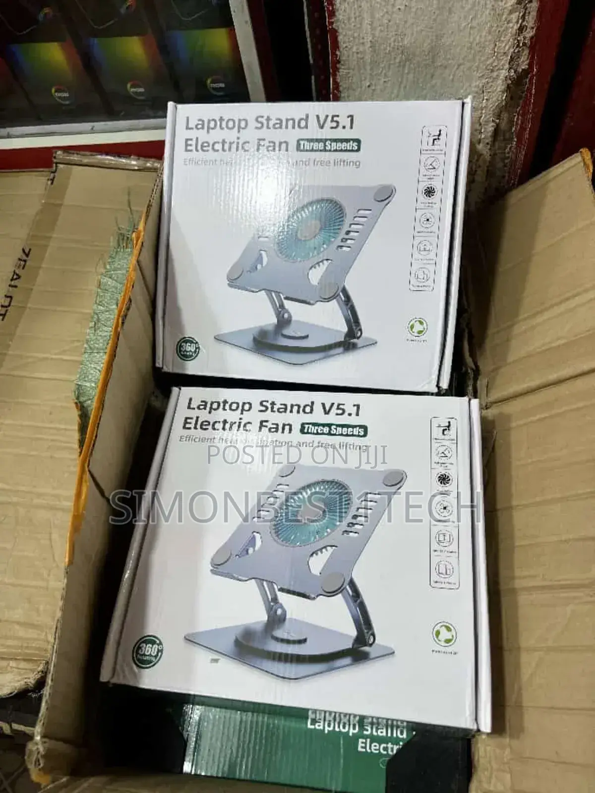 Laptop Stand With Fan 360