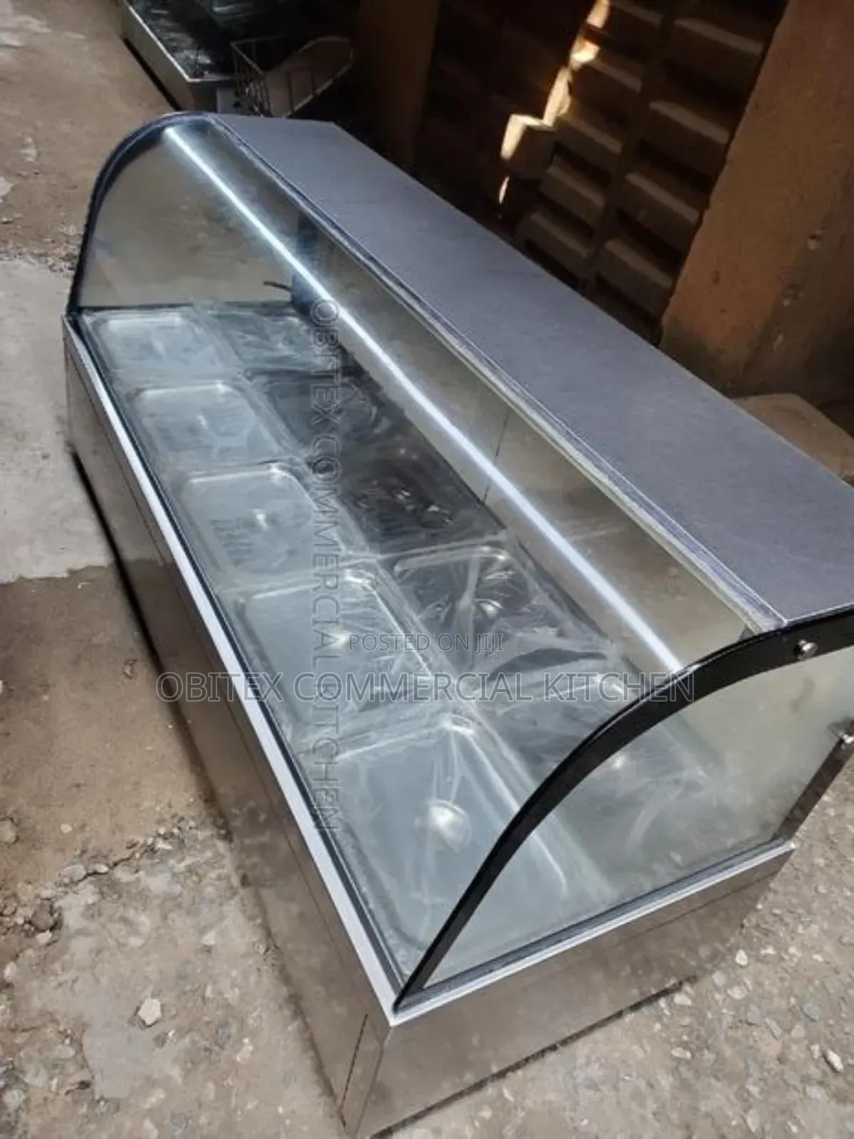 Italian Standard Food Warmer 10plates With Curved Glass