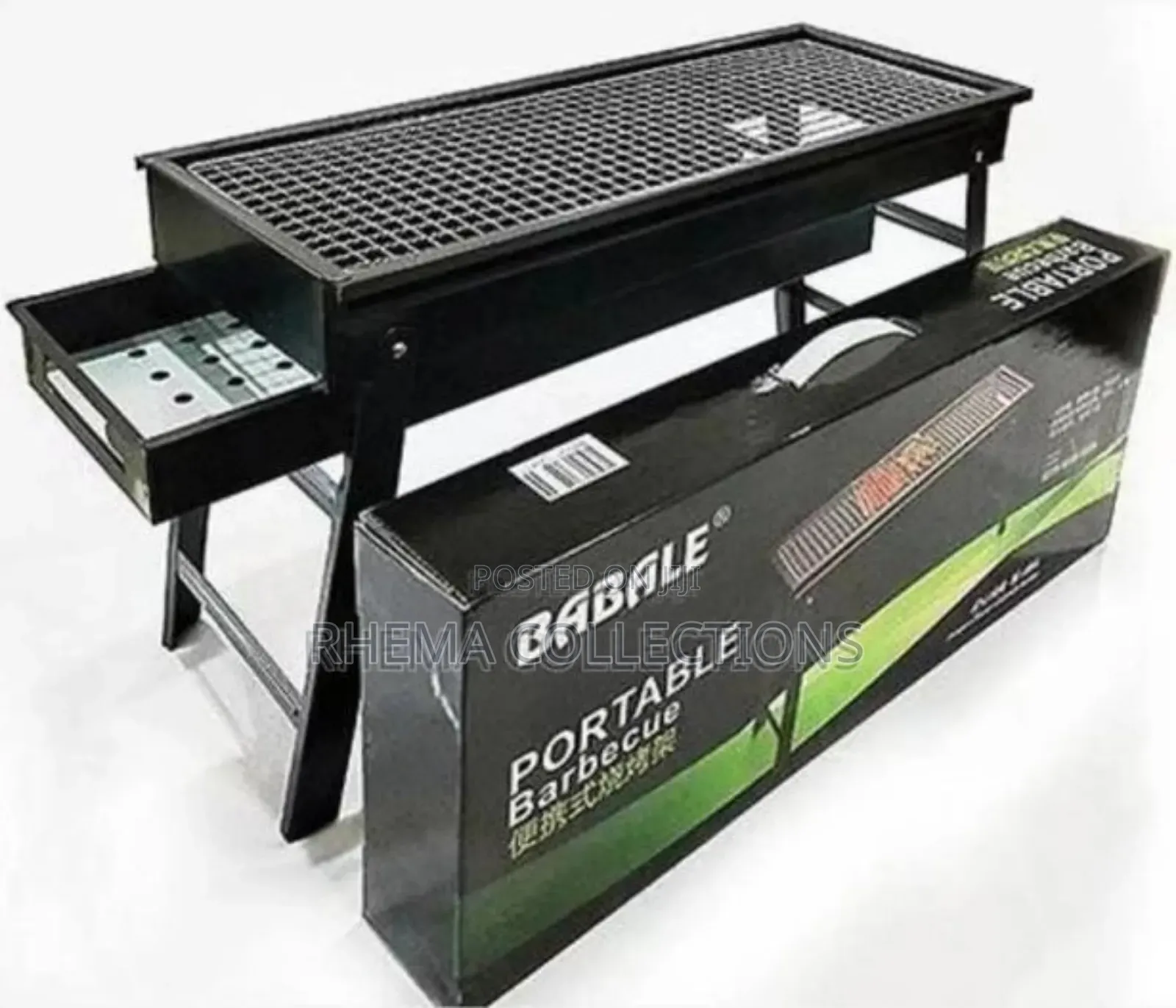 Charcoal Indoor/Outdoor Barbeque Grill With Drawer