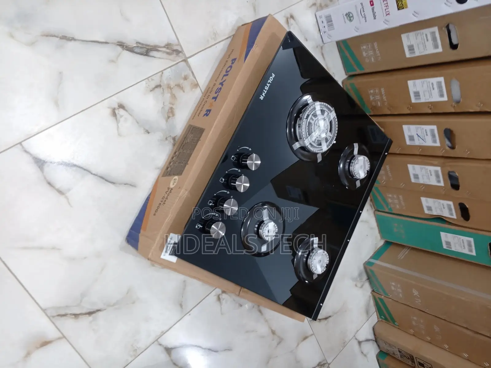 Amazing Polystar Built in Table Top 4 Burner Gas Hob