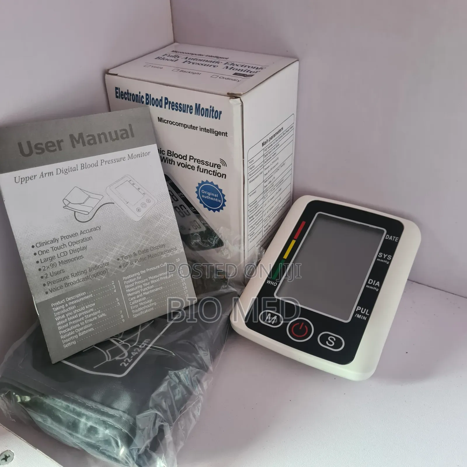 Medical Upper Arm Blood Pressure Monitors Voice Automatic