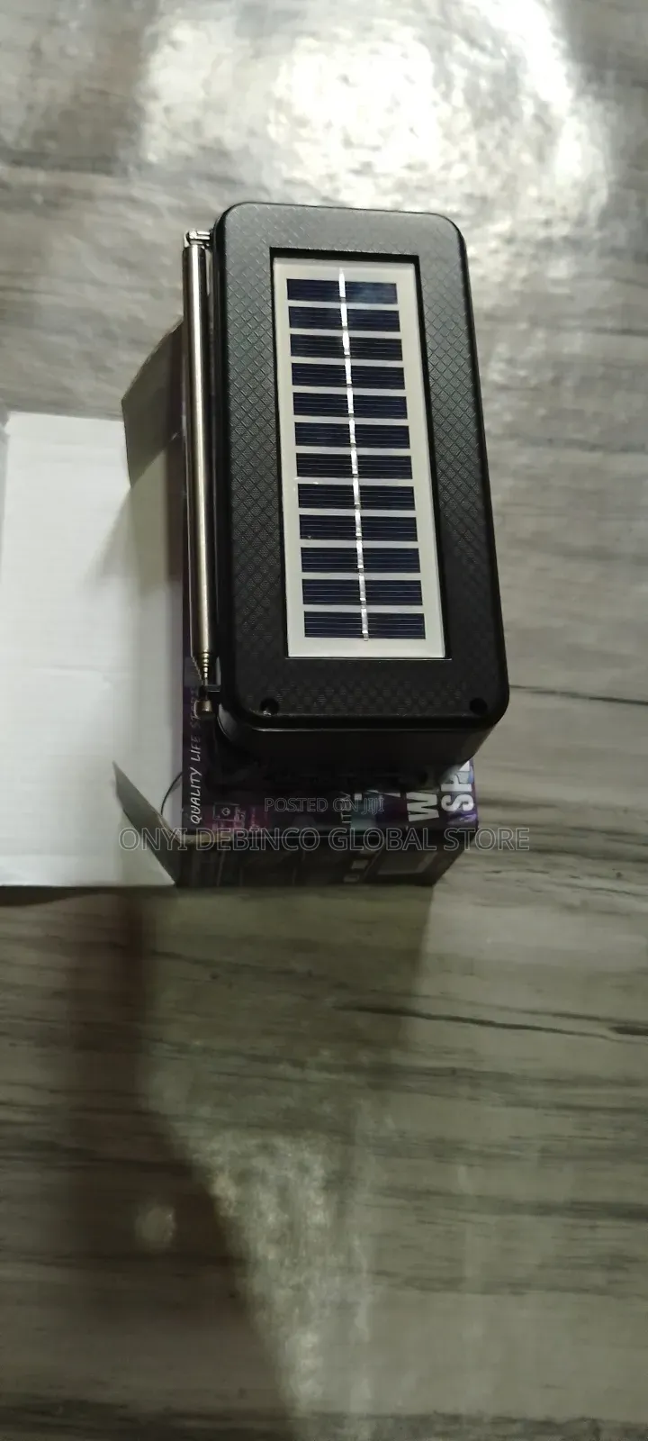 Portable Wireless Speaker With Solar Panel With Radio FM/MP3