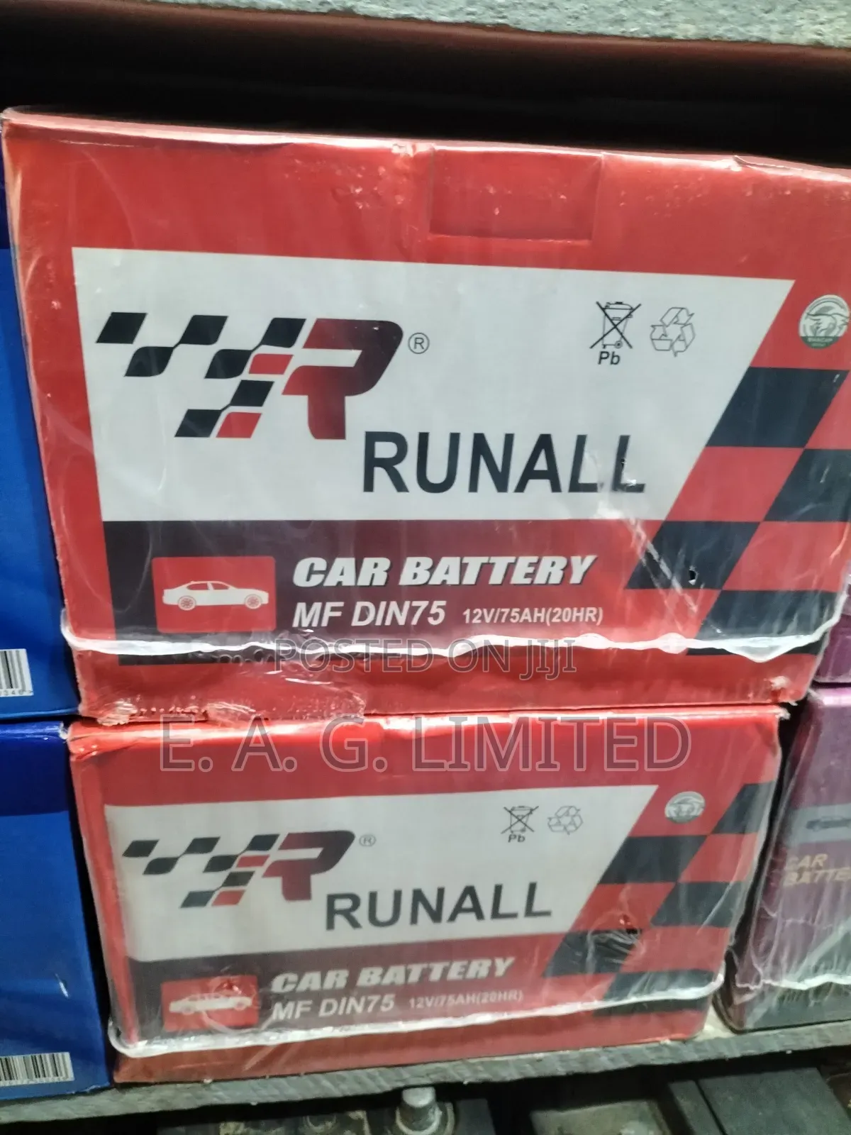 Runall 75ah/12v Car Battery