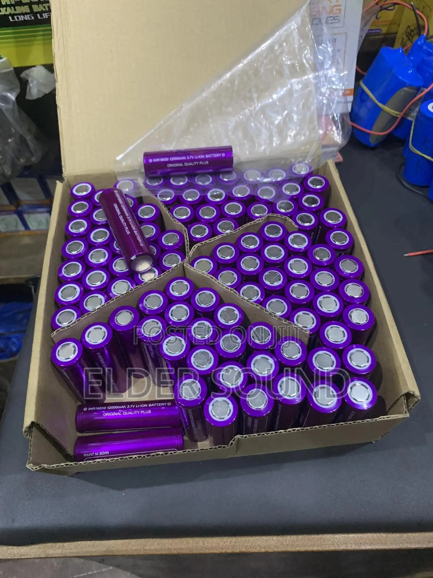 18650-12000mah 3.7v Lithium Battery Gold, Purple,Blue