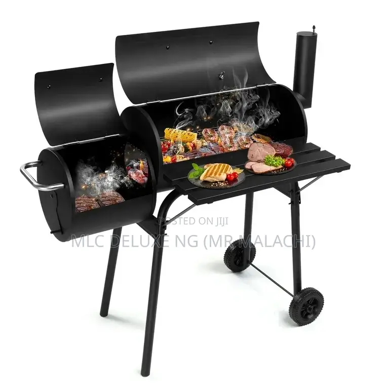 Event Outdoor BBQ Grill Station With Side Smoker (Barbecue)