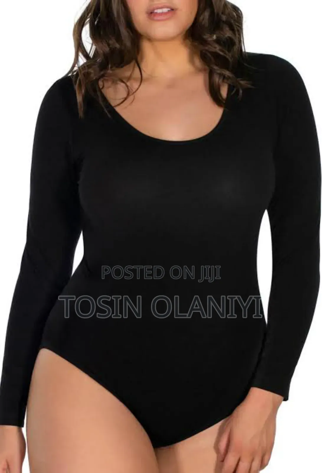 Plus Size Ladies'long Sleeve Bodysuit