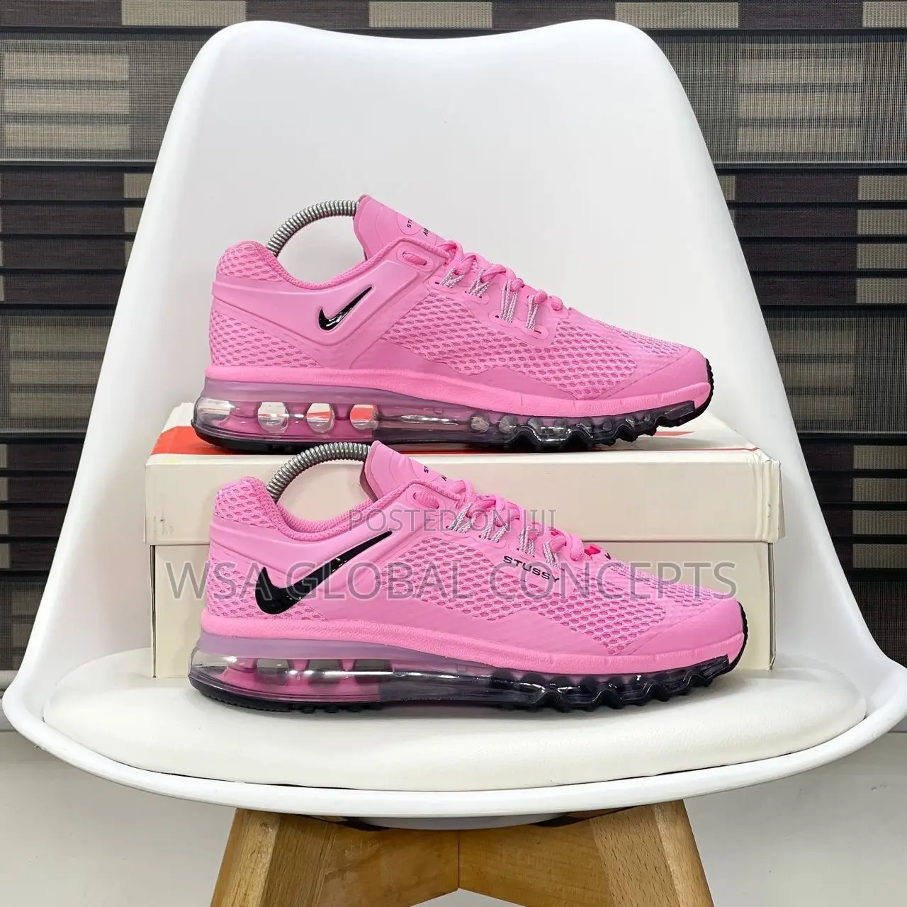 Stussi X Nike Airmax “13 Psychic Pink