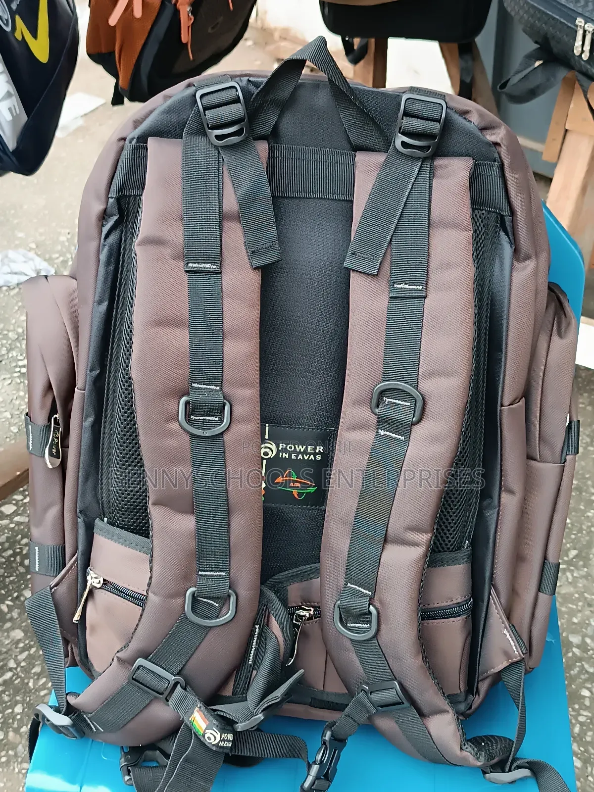 Rugged Very Strong Power Backpack With Water Bottle Pocket