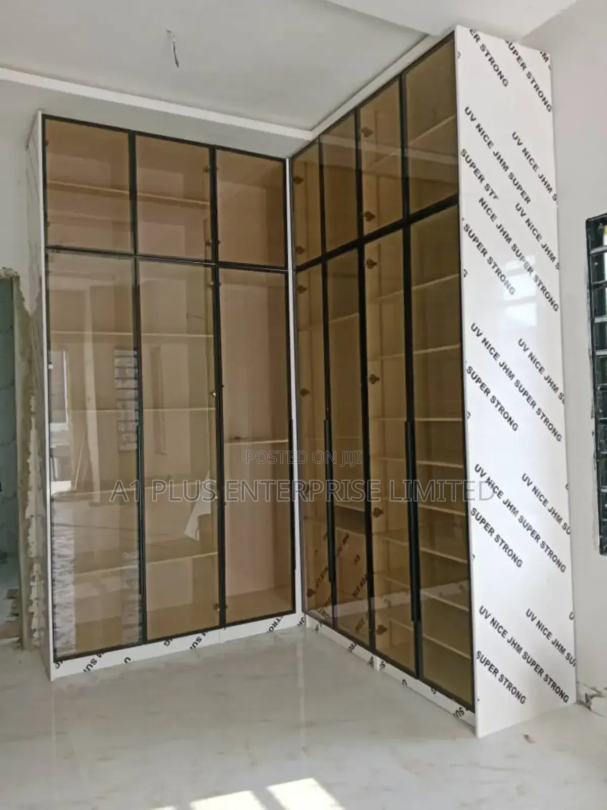 Full Height Wardrobe With Glass Doors