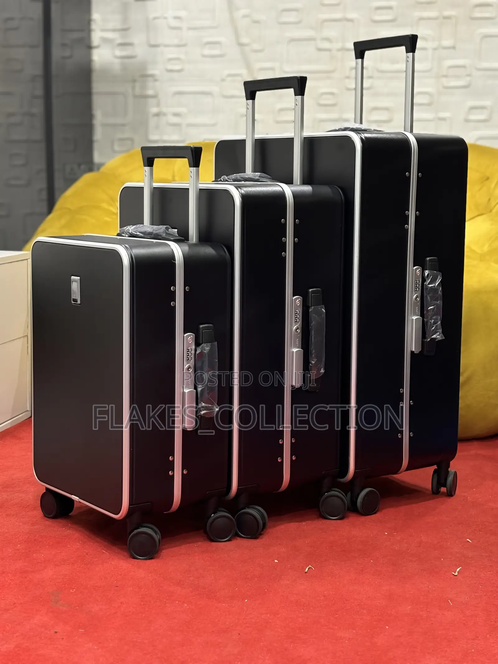 Set Of 3 Aluminum Luggage Box