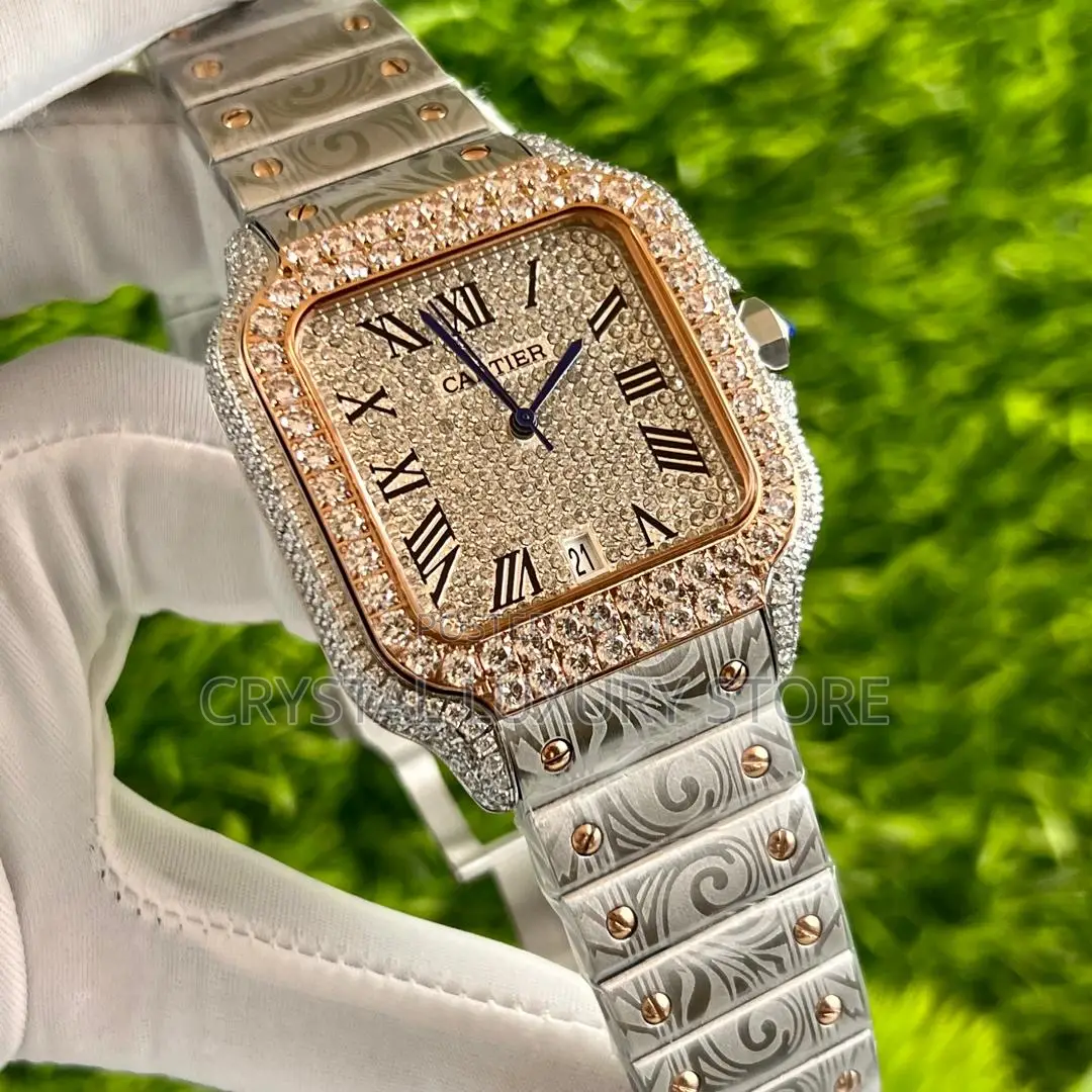 Cartier Quality Luxury Men Chain Wristwatch
