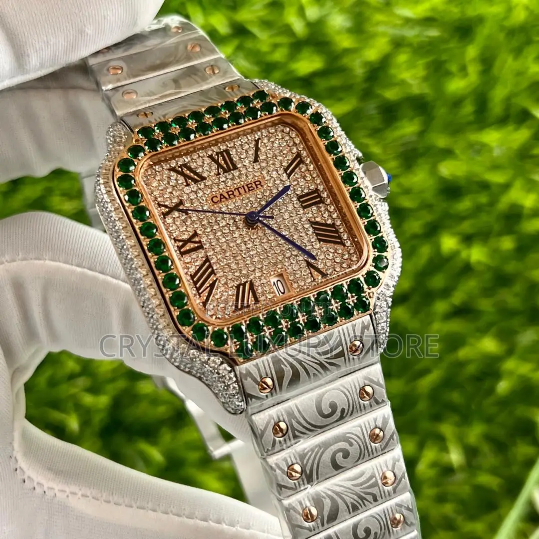 Cartier Quality Luxury Men Chain Wristwatch