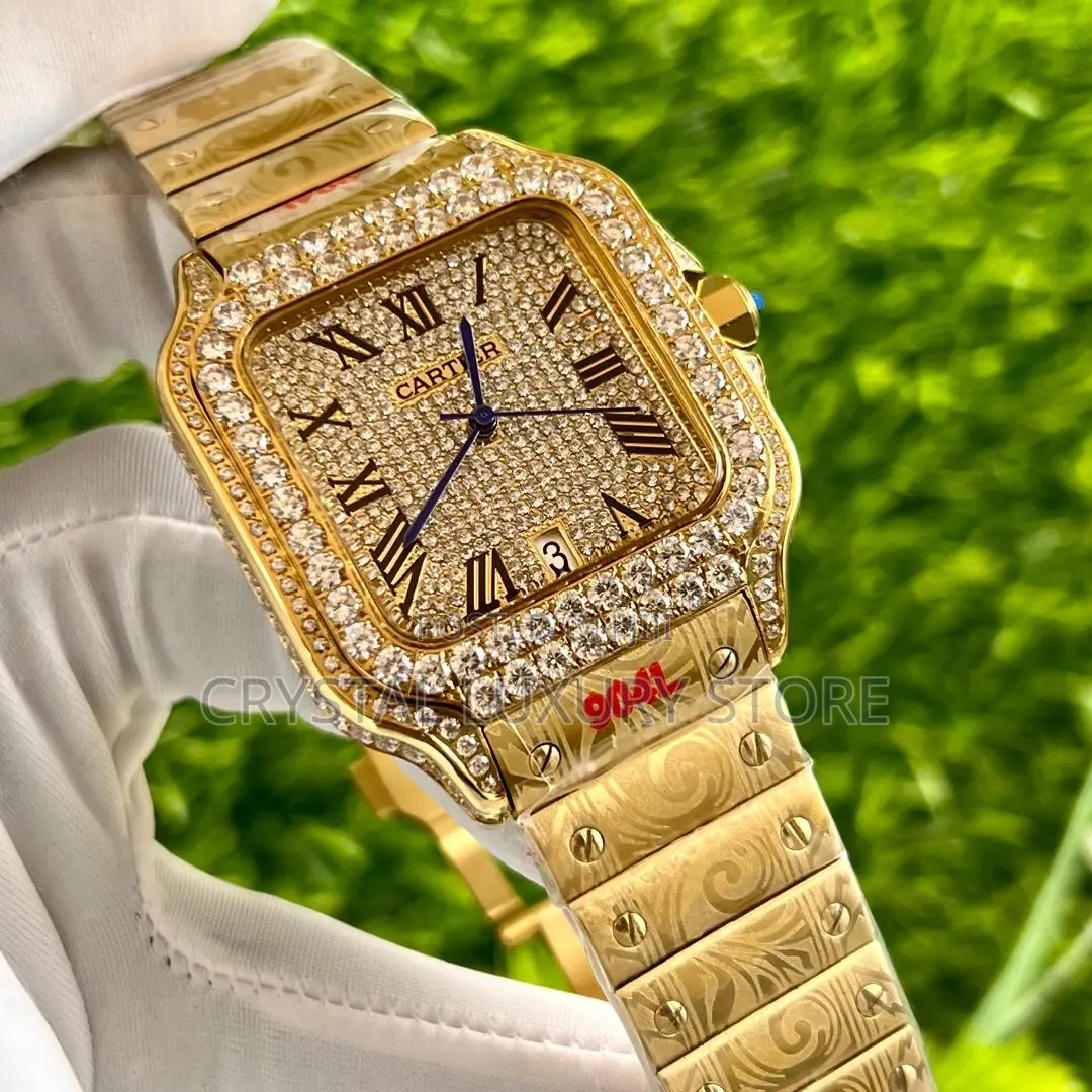 Cartier Quality Luxury Men Chain Wristwatch
