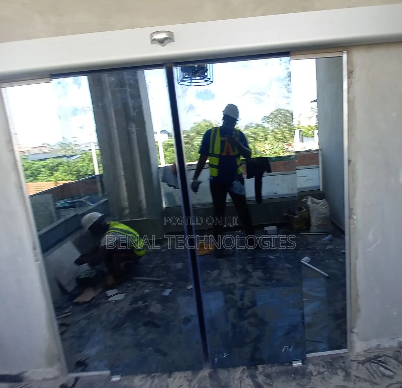Touchless Glass Entry Door
