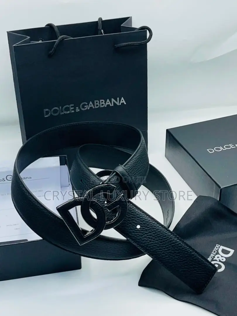 Dolce Gabbana Quality Luxury Men Genuine Leather Belts