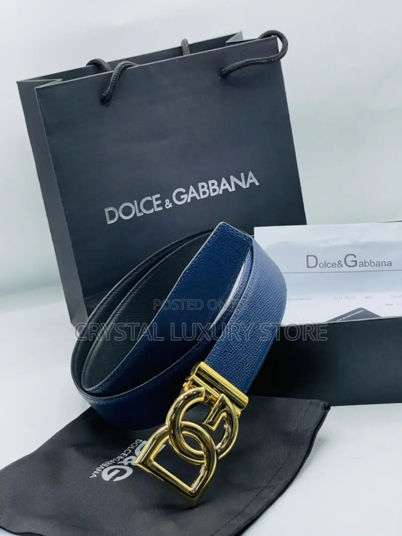 Dolce Gabbana Quality Luxury Men Genuine Leather Belts