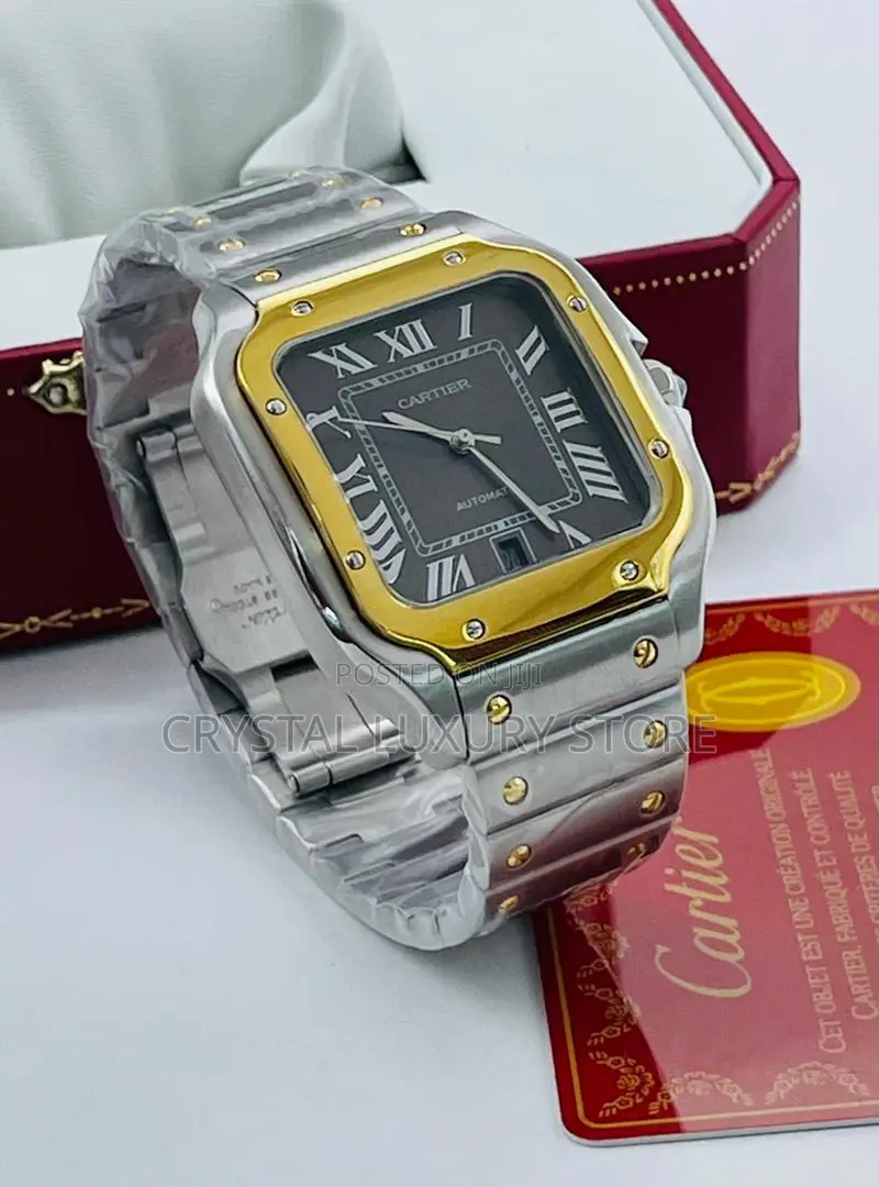 Cartier Quality Luxury Automatic De Santos Chain Wristwatch