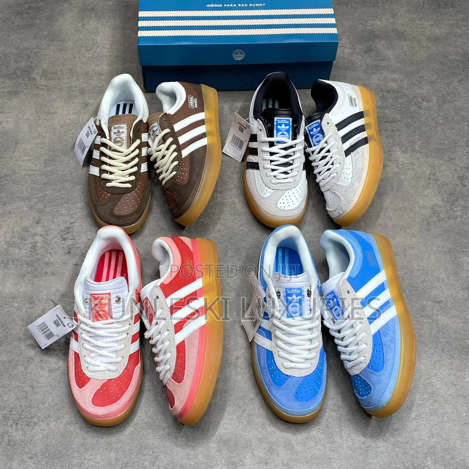 Original Bad Bunny X Adidas Gazelle Indoor Sneakers