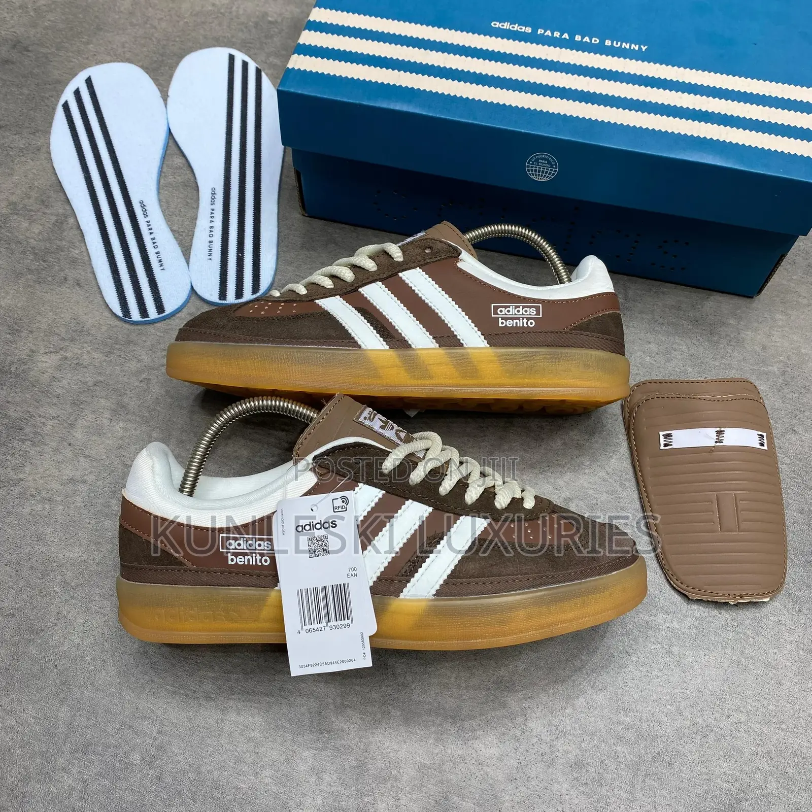 Original Bad Bunny X Adidas Gazelle Indoor Sneakers