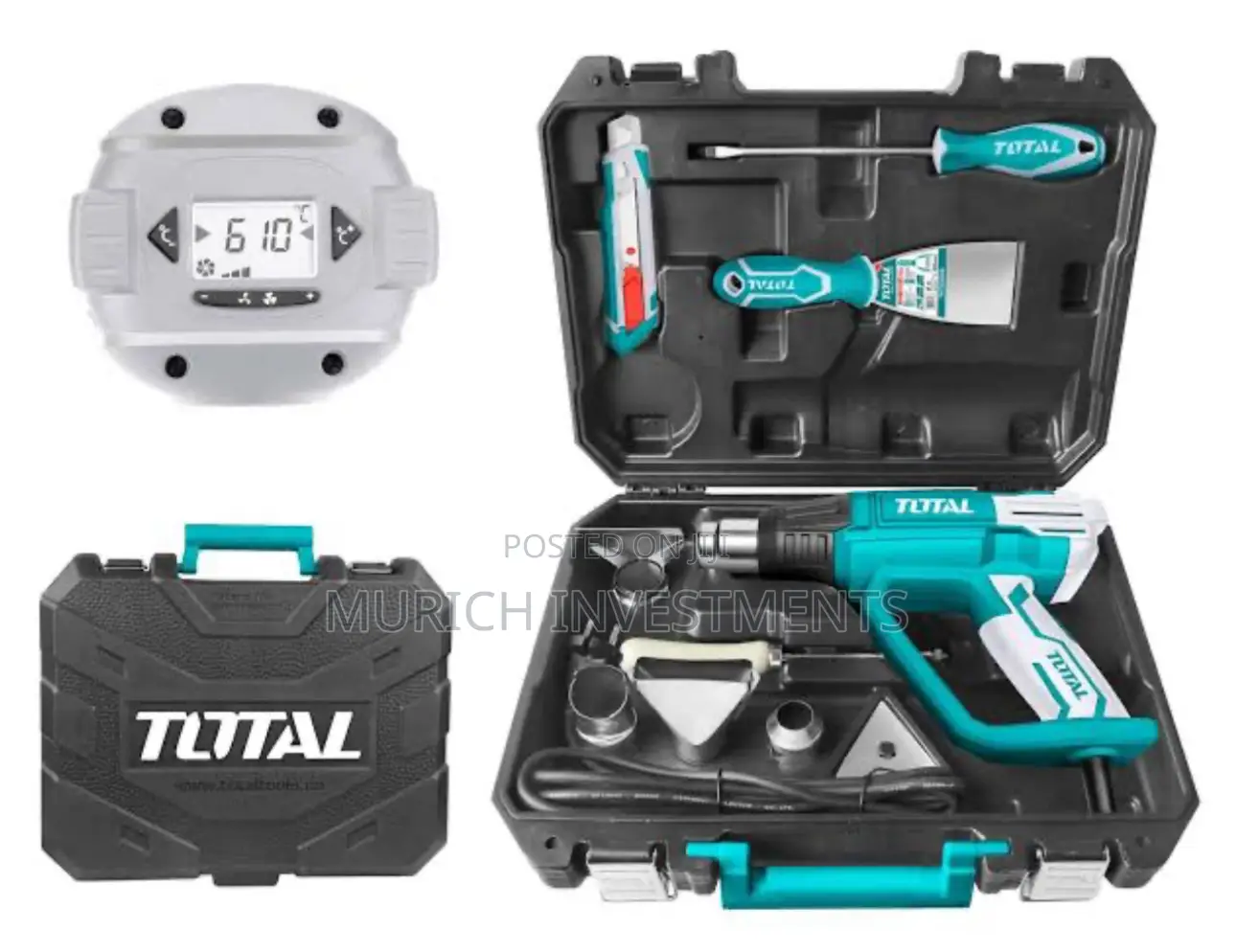 Total Industrial Heat Gun With Digital Temperature