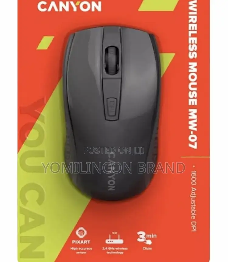 Canyon Wireless Mouse Mw-7 Black