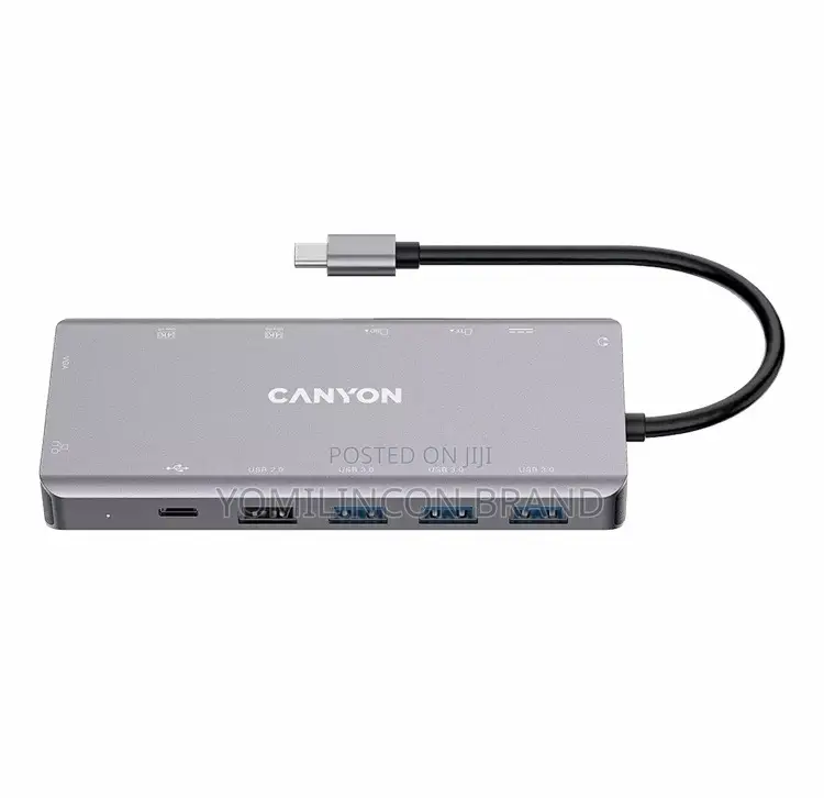 Canyon Usb-C Hub Ds-12 13in1 DRK Grey