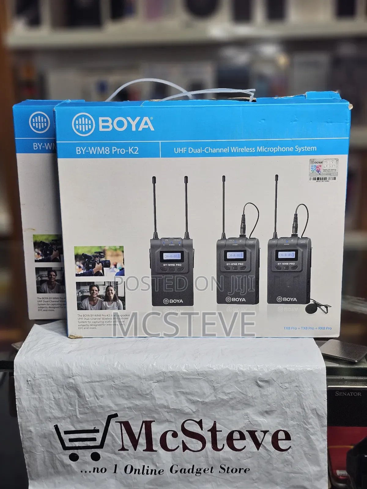 Boya BY-WM8 Pro- UHF Dual-Channel Wireless Microphone