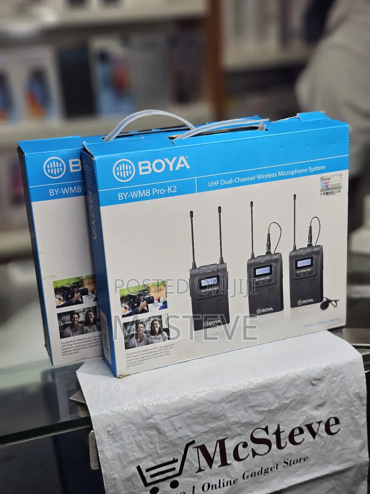 Boya BY-WM8 Pro- UHF Dual-Channel Wireless Microphone