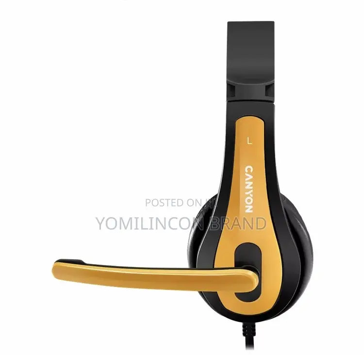 Canyon Multimedia- Headset HSC-1 BLK-Yellow