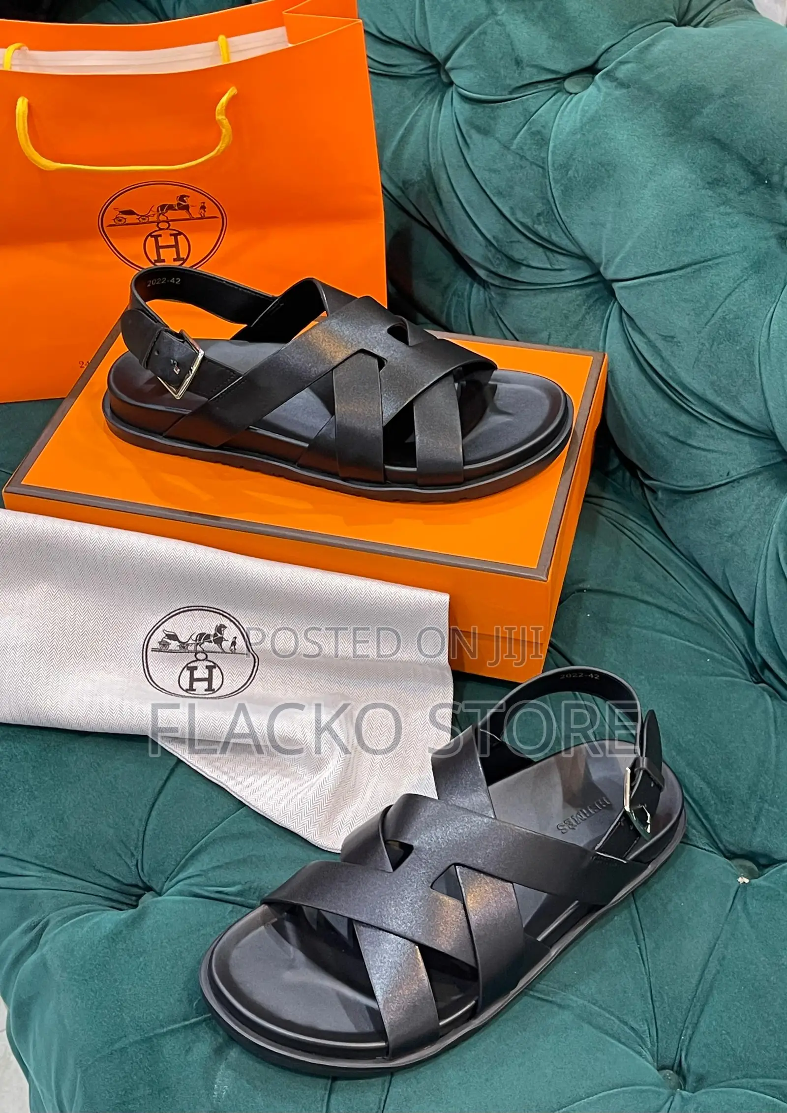 Original Izmir Hermes Leather Sandals
